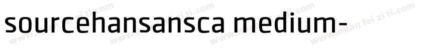 sourcehansansca medium字体转换